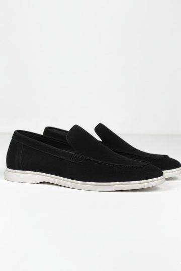 Loafers Suede Low - Black