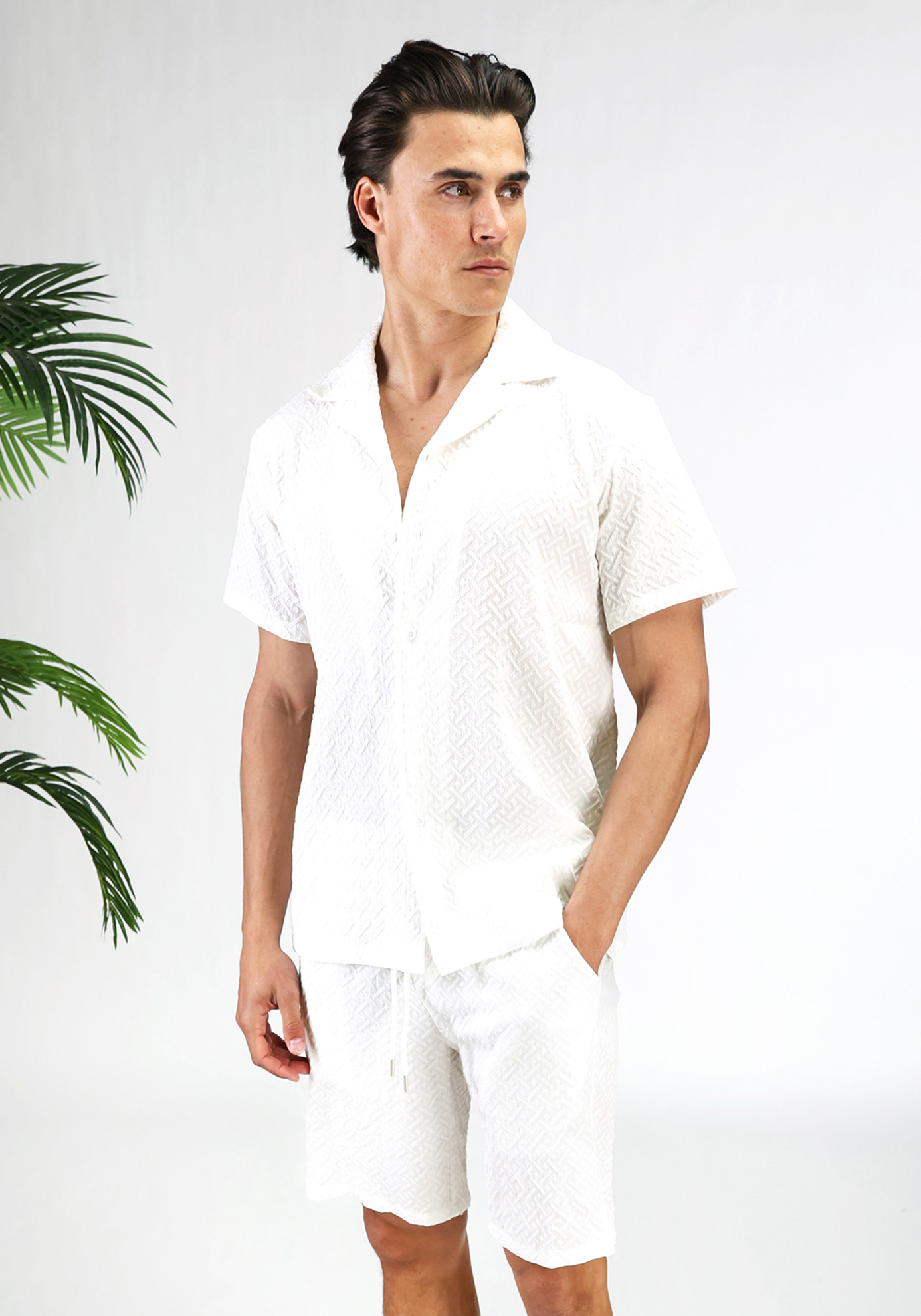 Pattern Summer Set - White